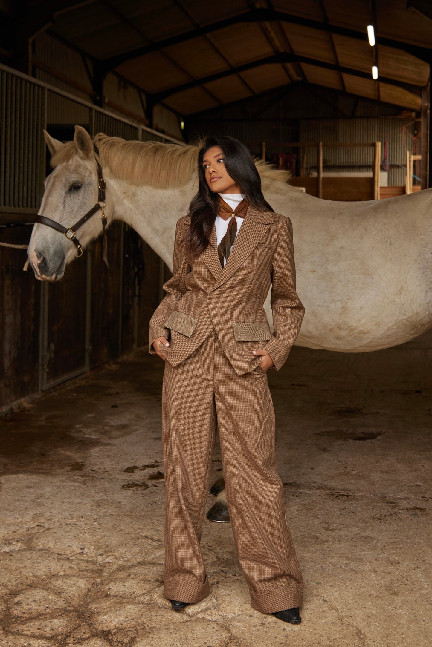 Braemar Trouser in Check