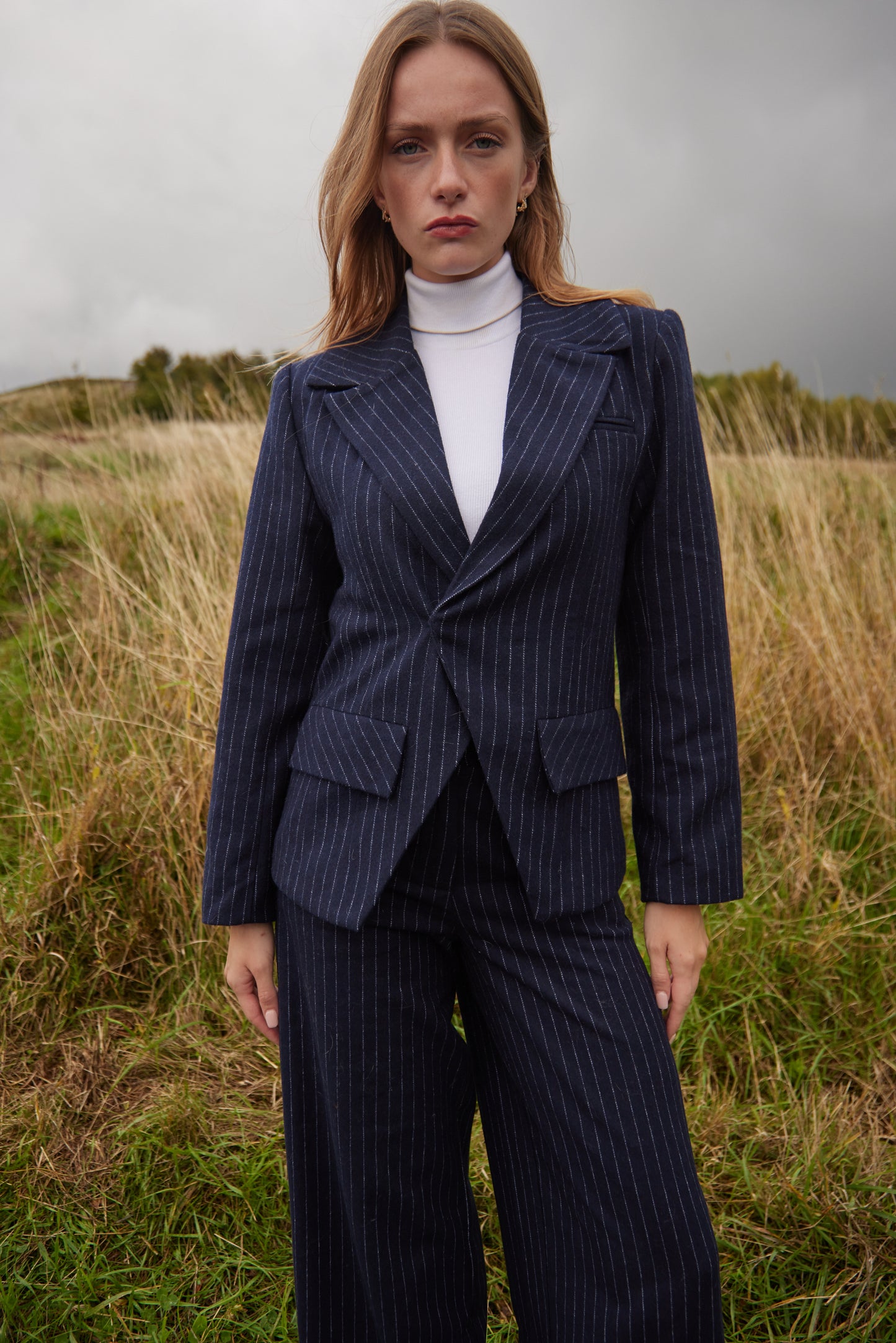 Comrie Blazer in Pinstripe