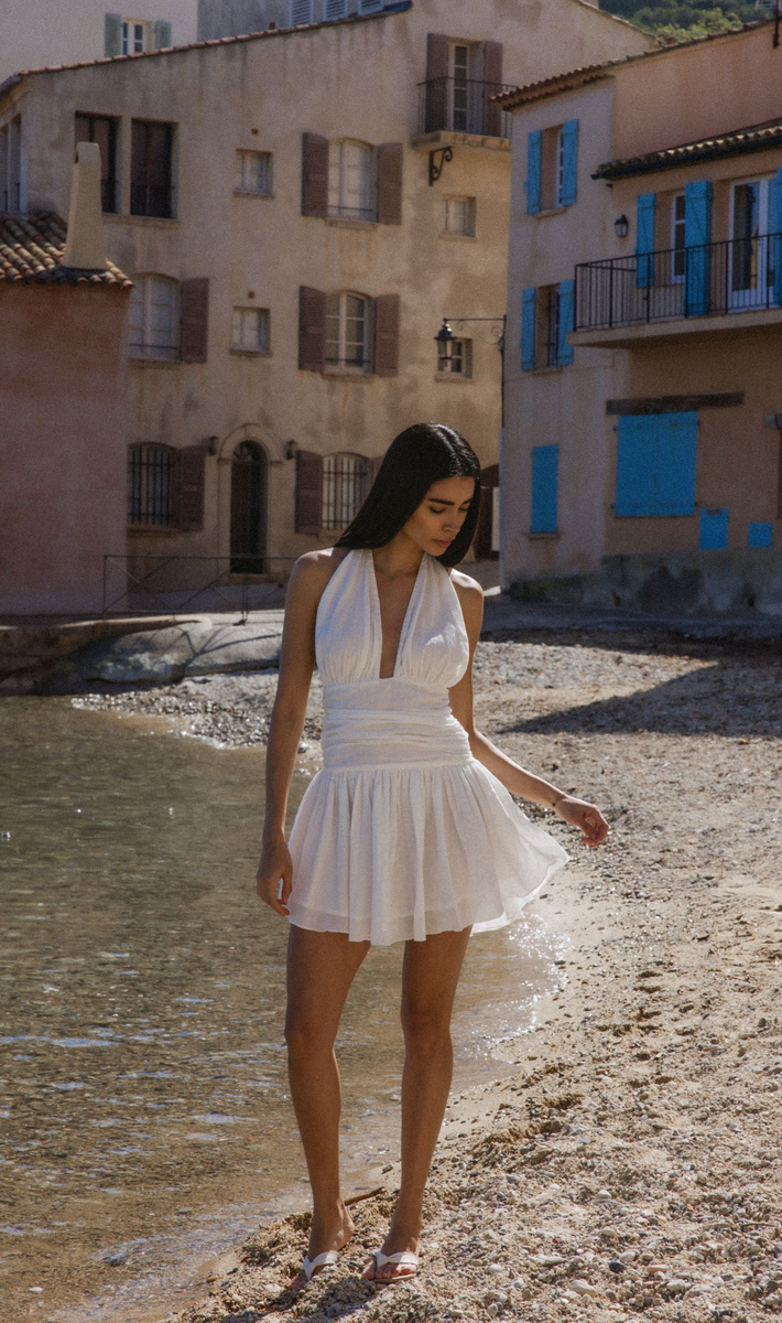 Acropolis Mini Dress in White