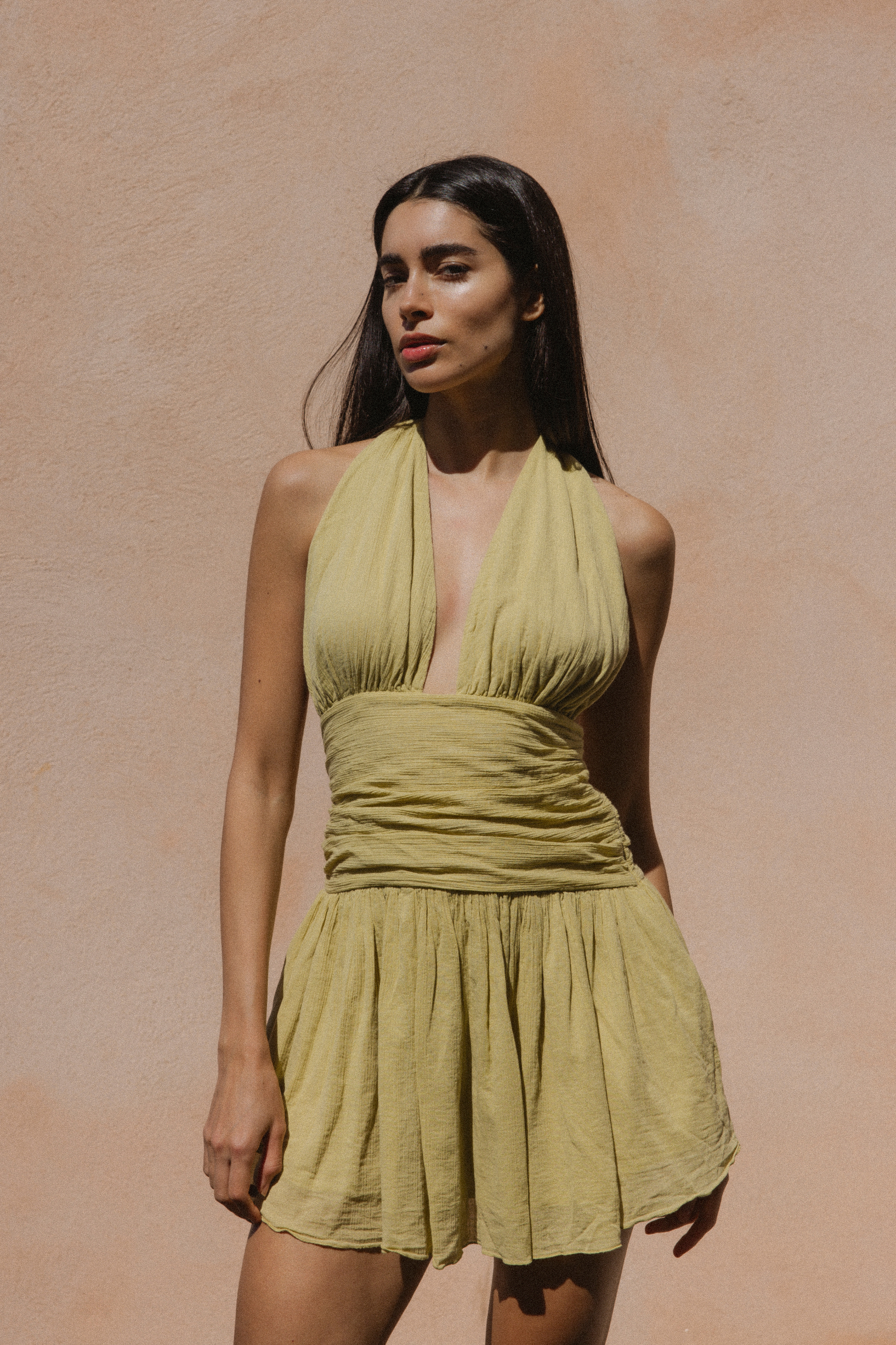 Acropolis Mini Dress in Green