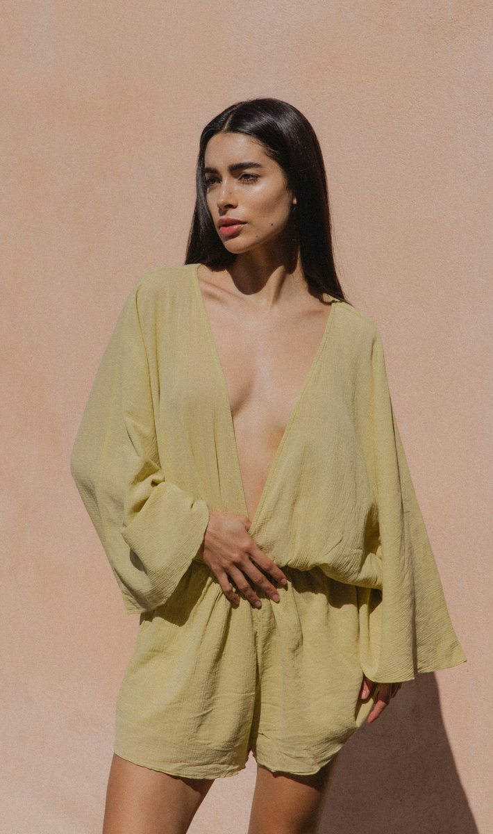 Dionysus Playsuit in Green