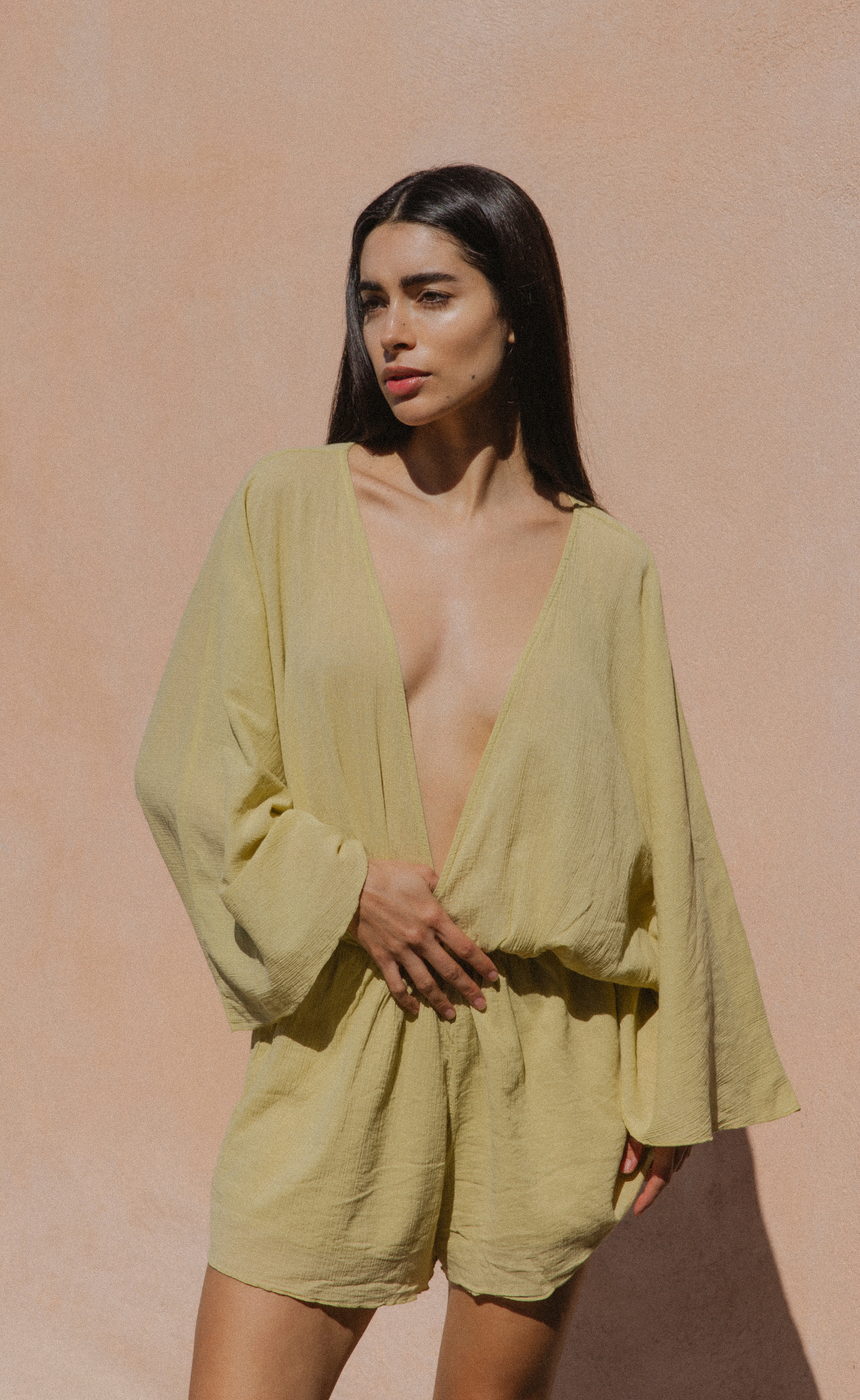Dionysus Playsuit in Green