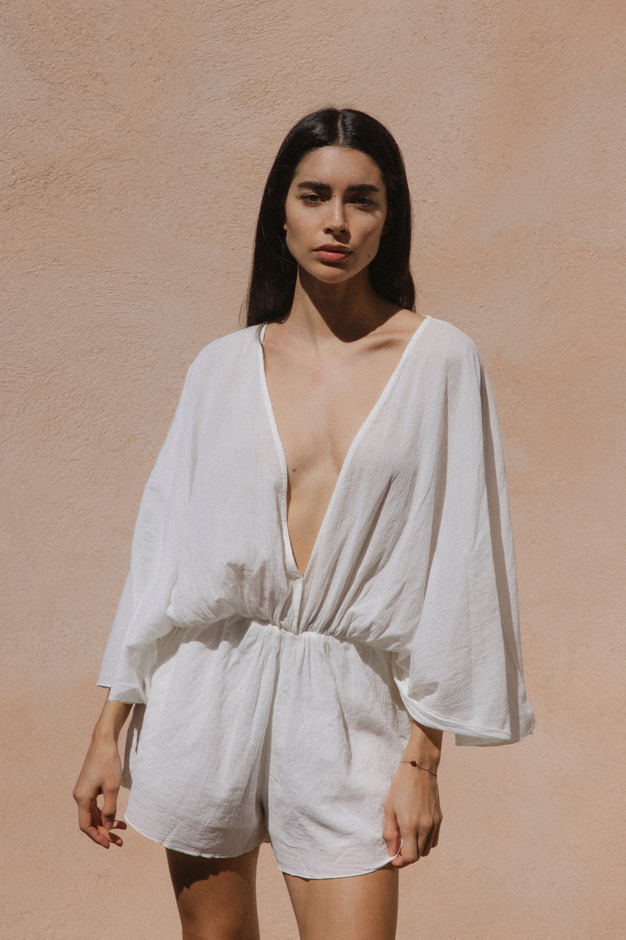 Dionysus Playsuit in White