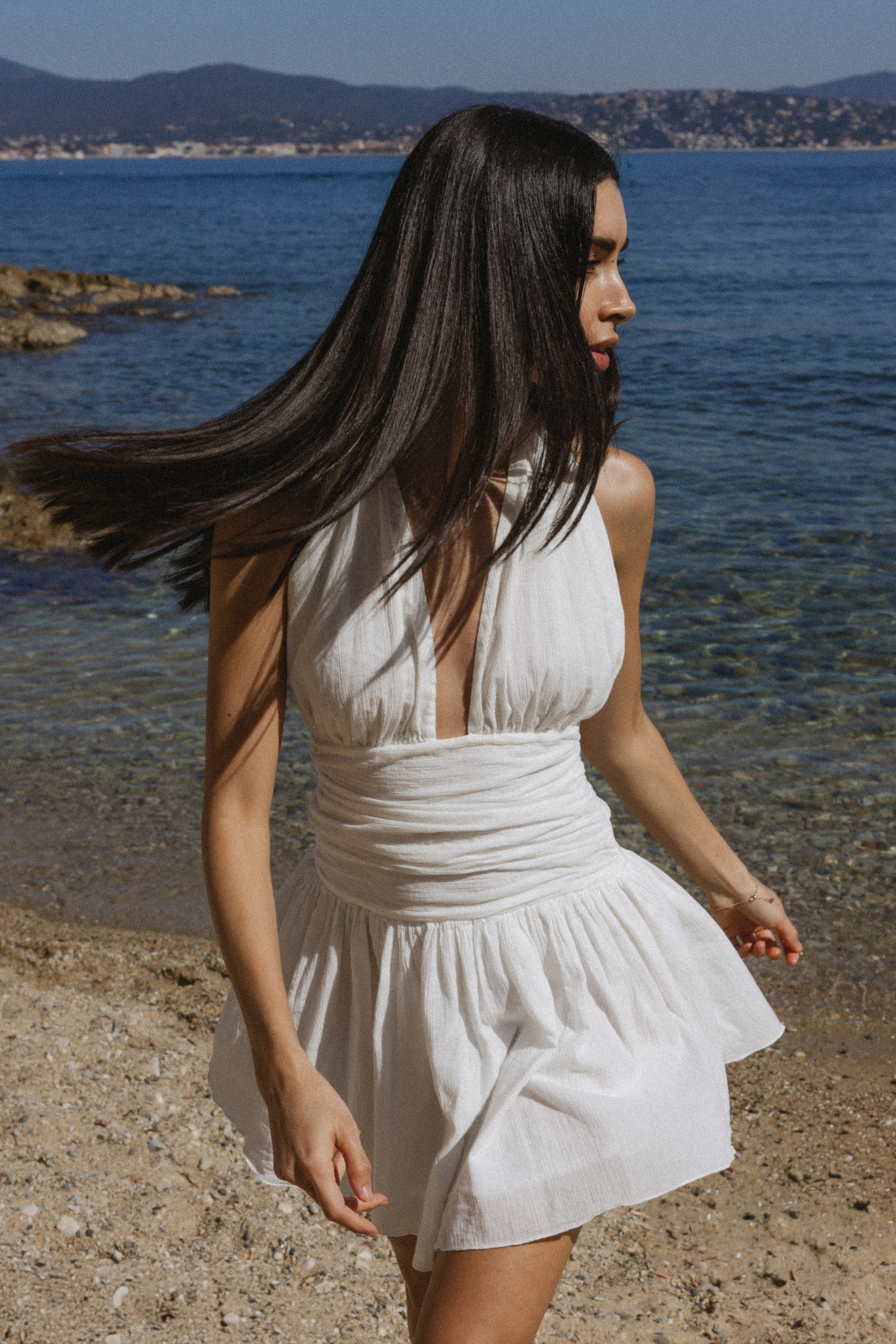 Acropolis Mini Dress in White