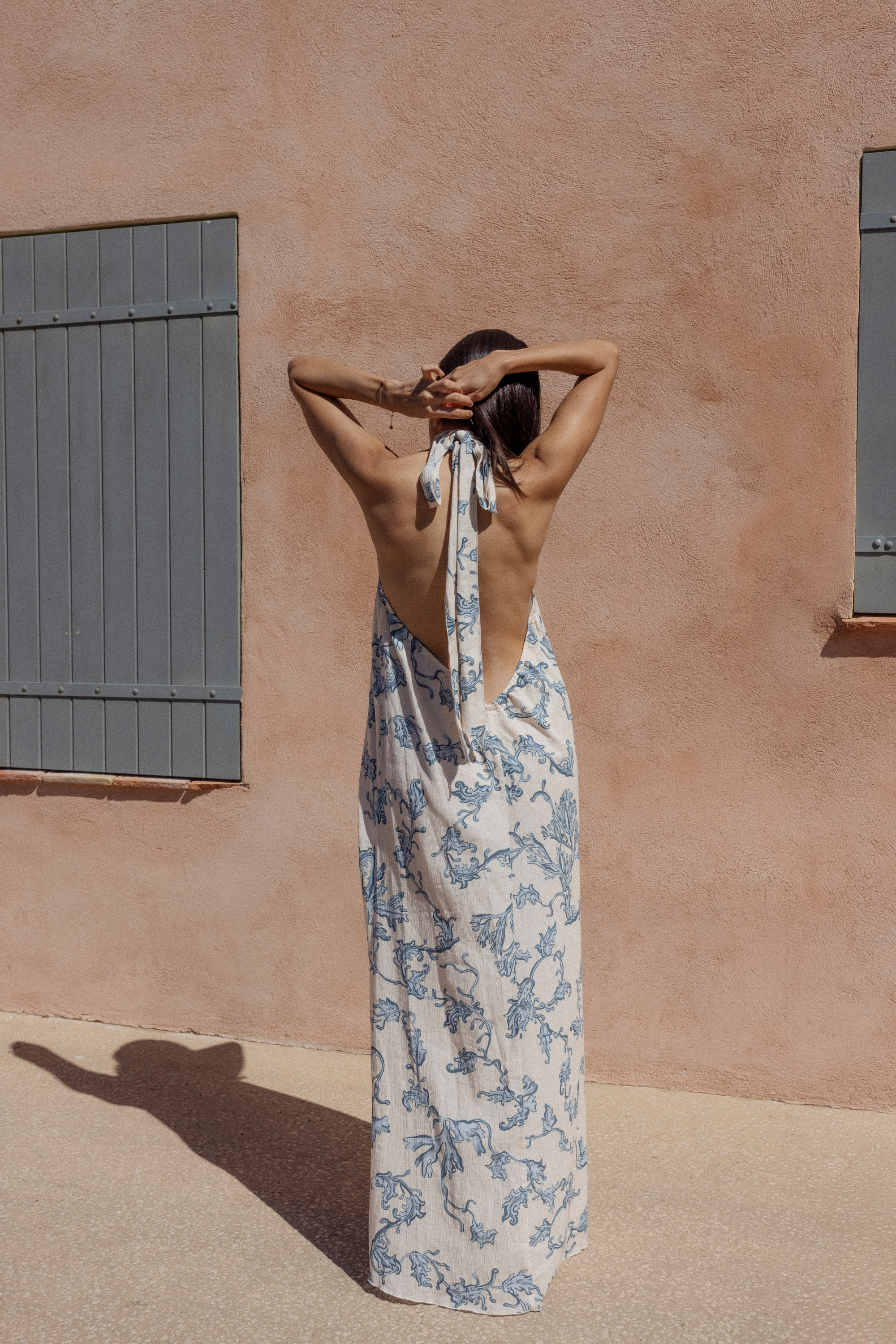 Delphine Maxi Dress in Blue