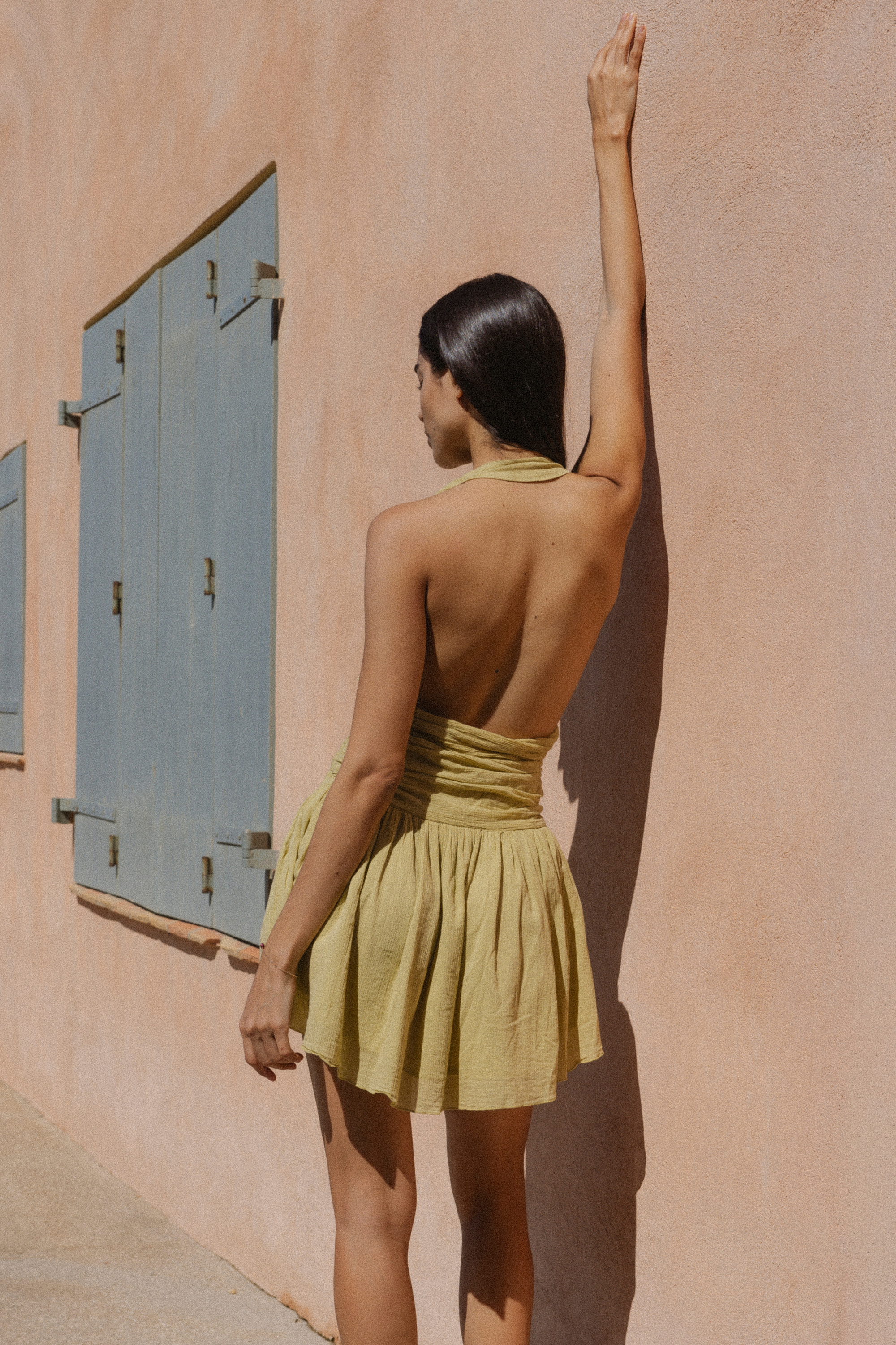Acropolis Mini Dress in Green