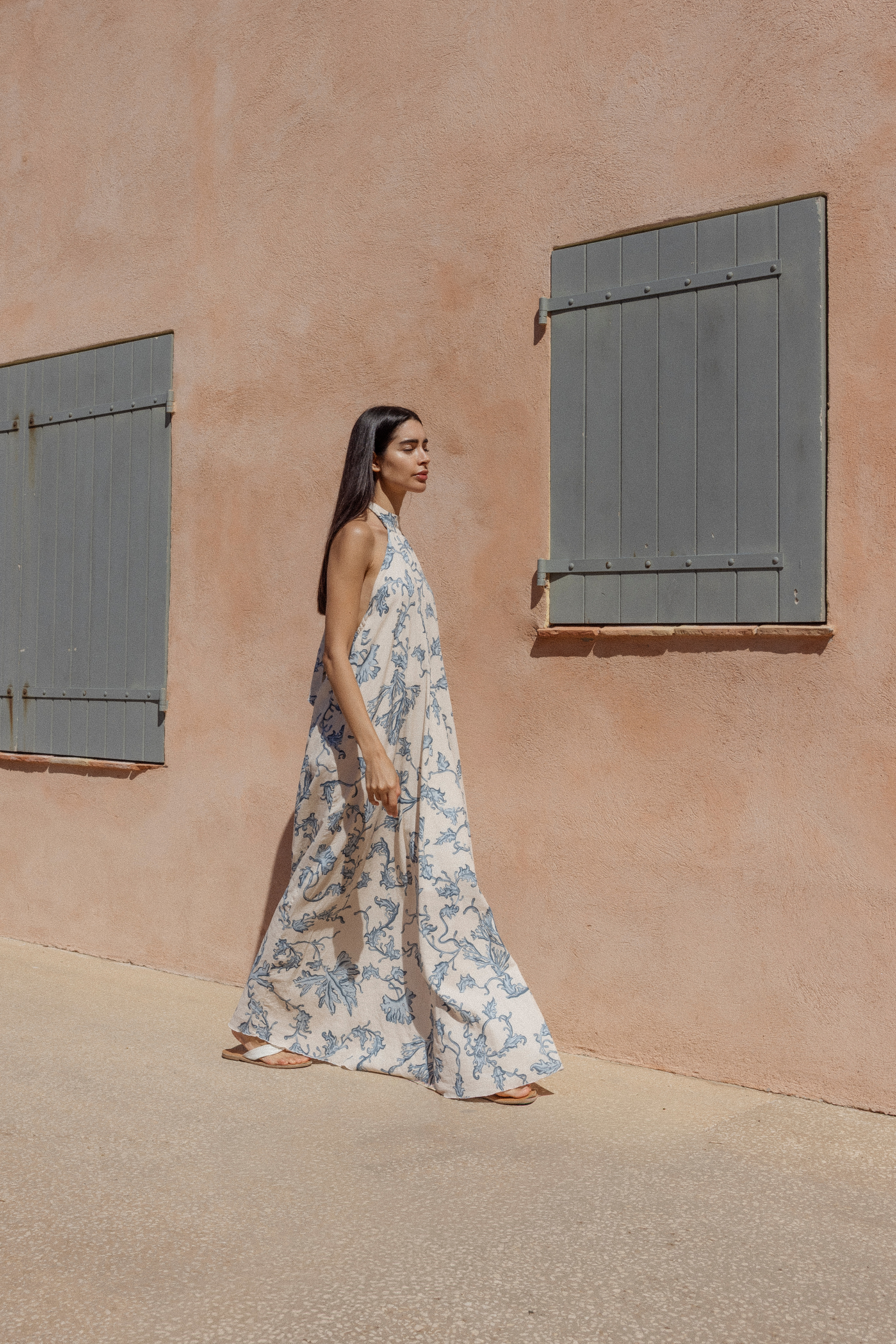 Delphine Maxi Dress in Blue