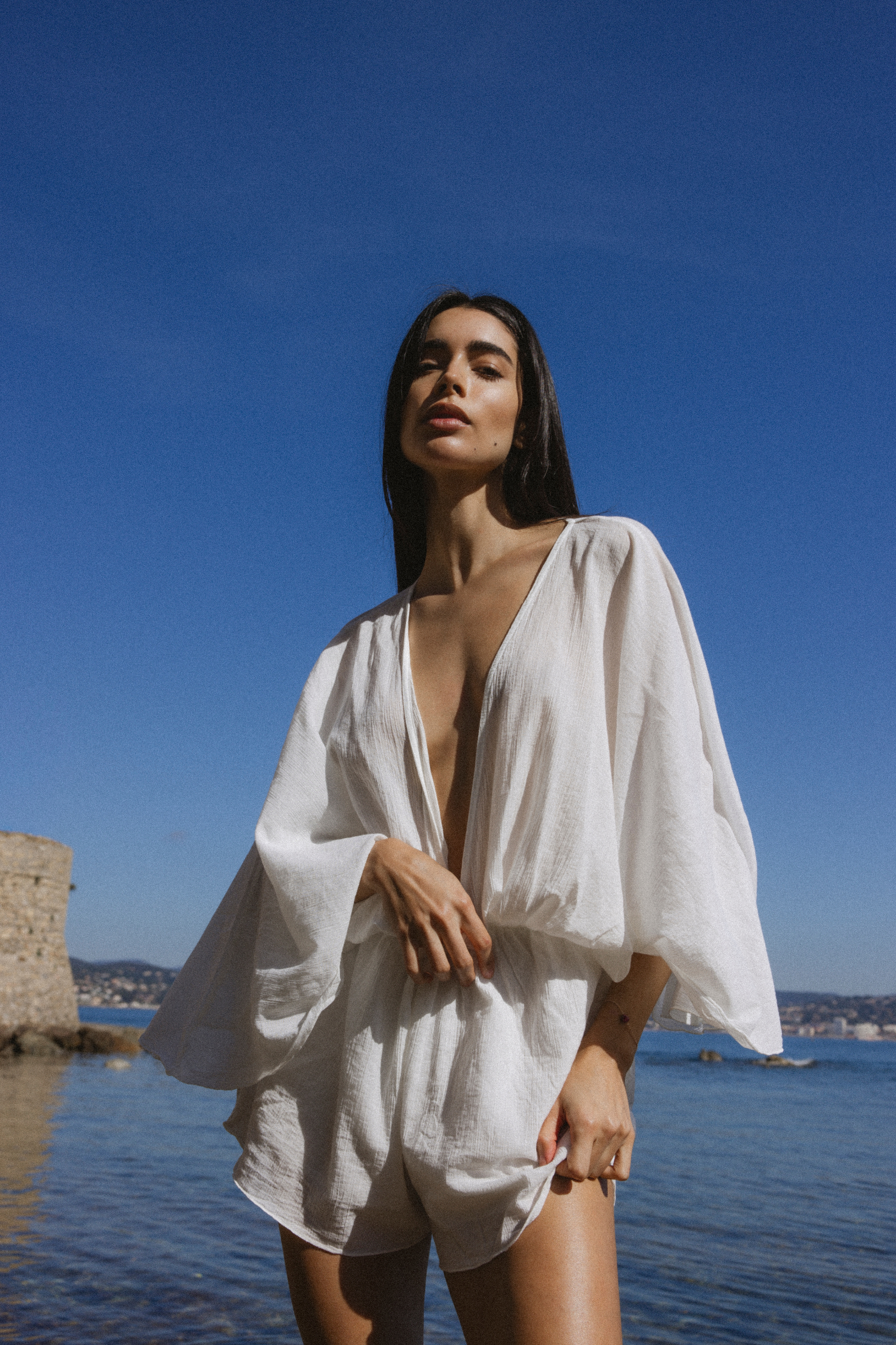 Dionysus Playsuit in White