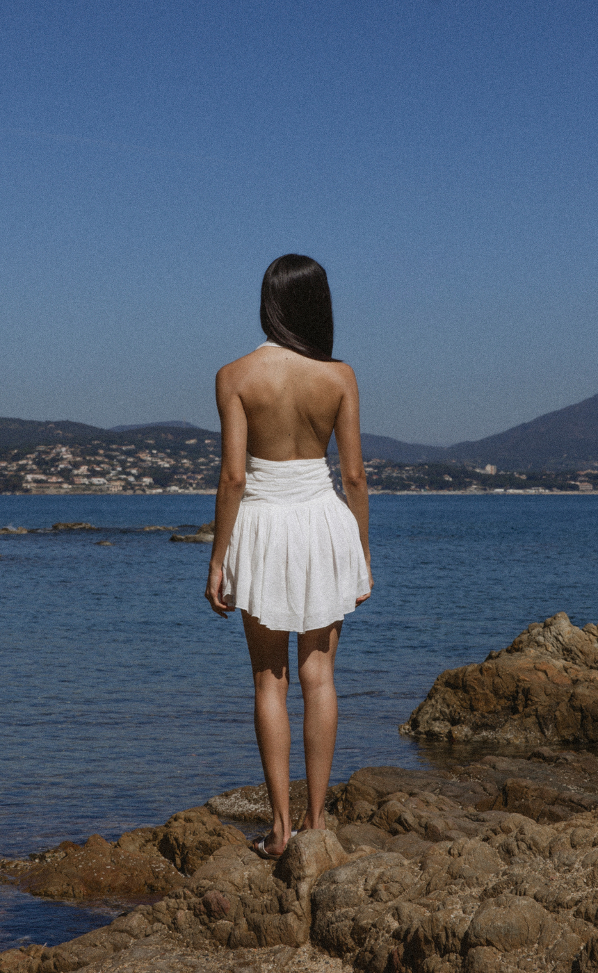 Acropolis Mini Dress in White