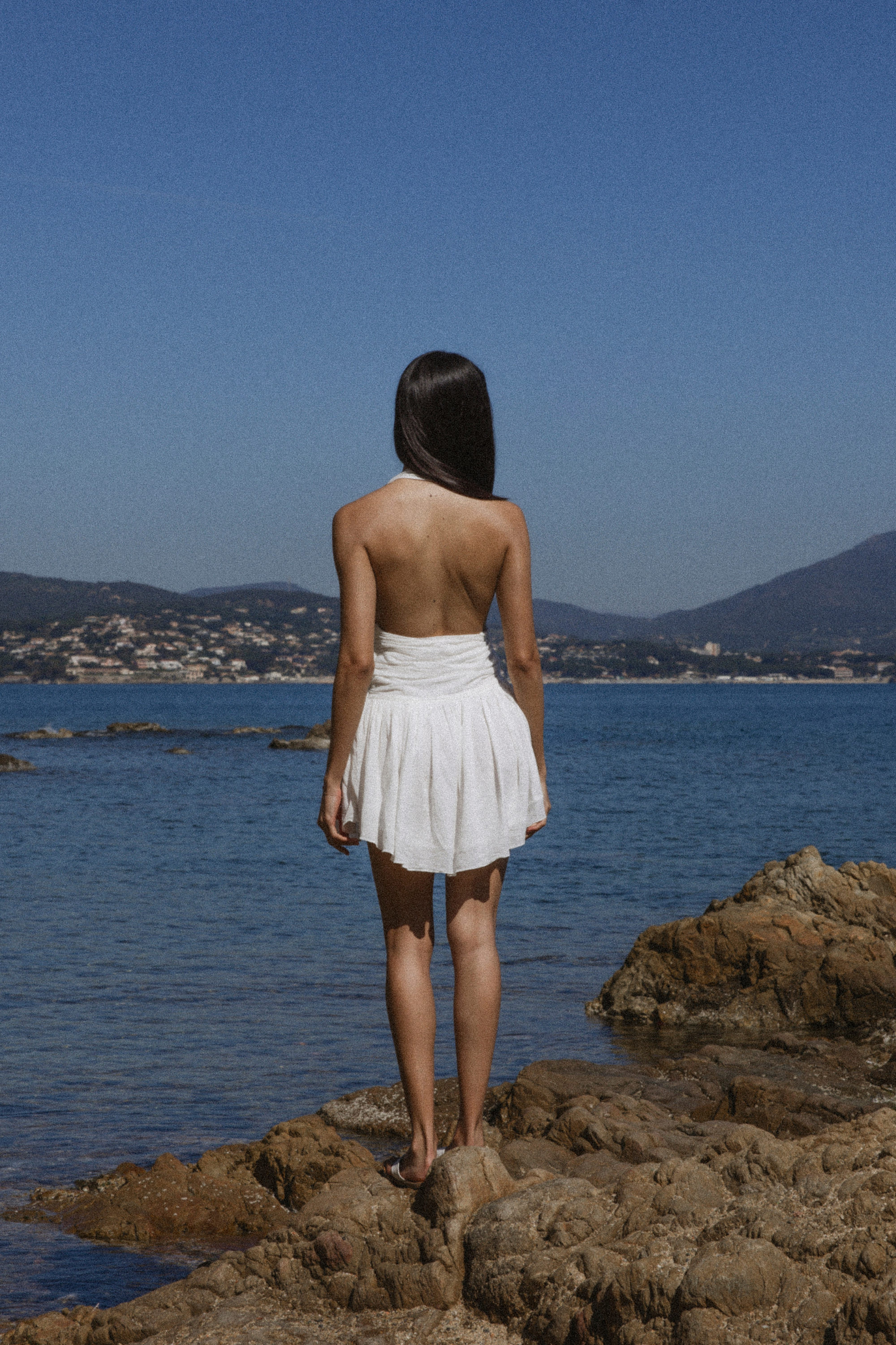 Acropolis Mini Dress in White