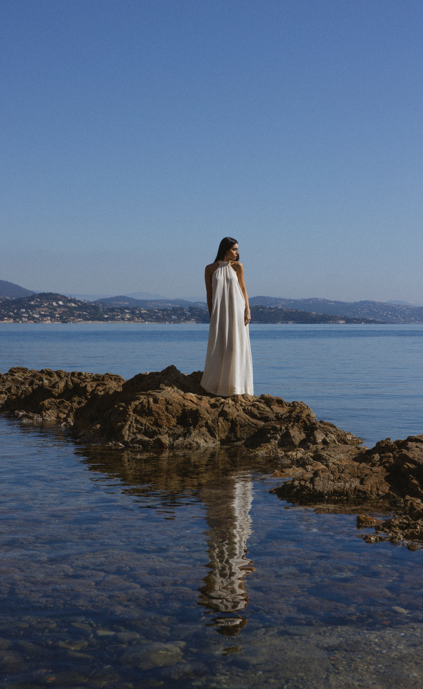 Delphine Maxi Dress in White
