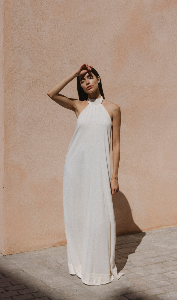 Delphine Maxi Dress in White