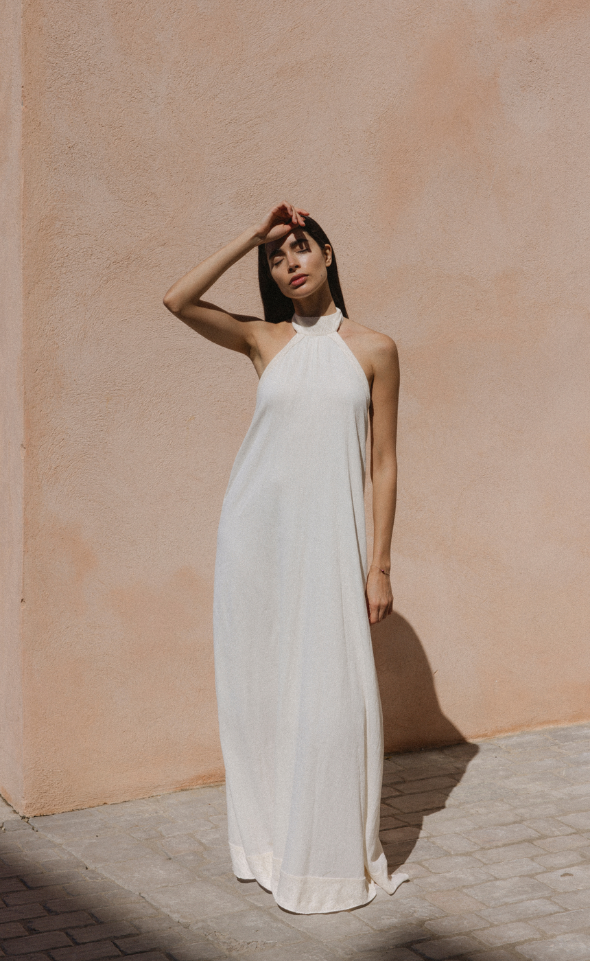 Delphine Maxi Dress in White